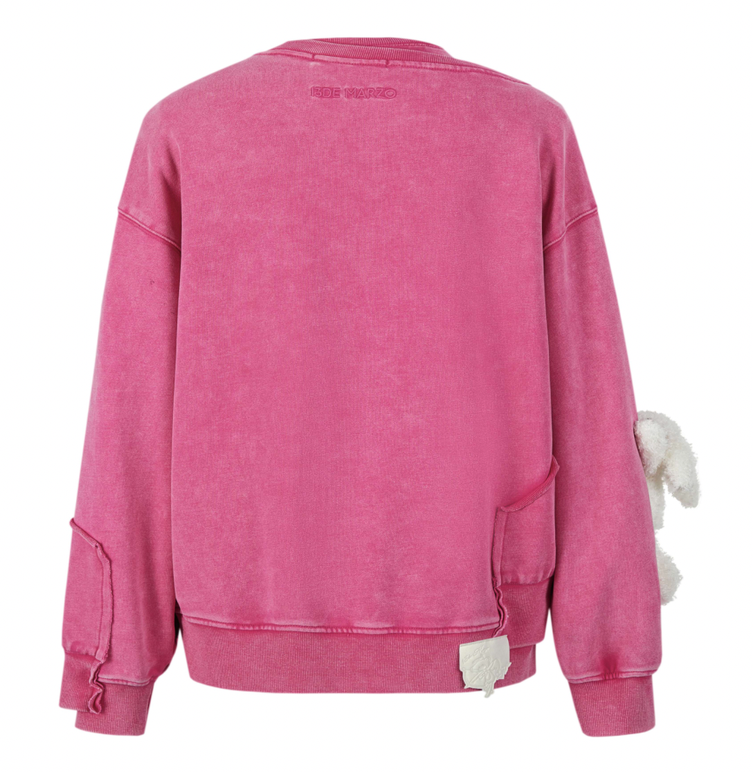 13DE MARZO Bear Colored Jacquard Weave Patch Sweater Bohemia – Fixxshop