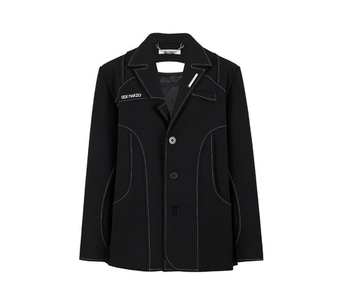 13DE MARZO Bear Holow Carft Suit - Black
