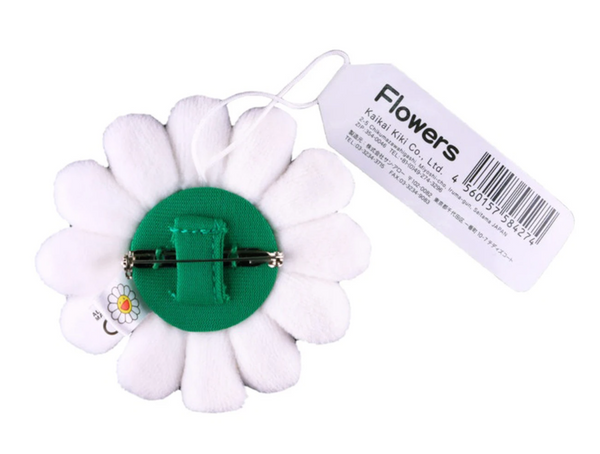 Takashi Murakami Flower Pin - White