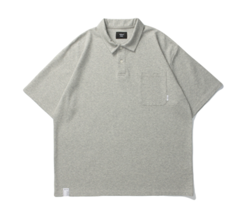 Unbent City Boy Oversized Polo Shirt - Grey