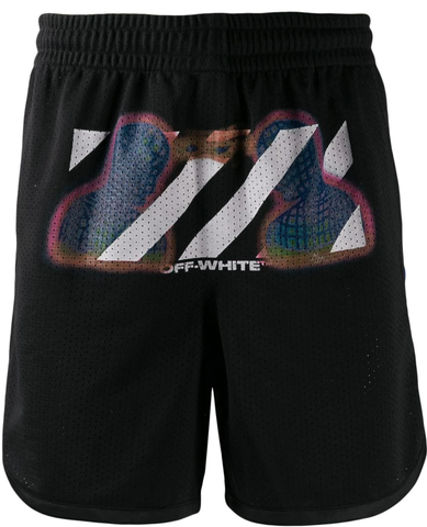 Off-White Thermo mesh shorts - Black