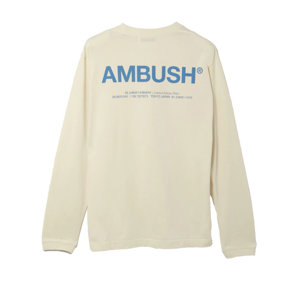 Ambush Logo Long sleeve Tee - Cream