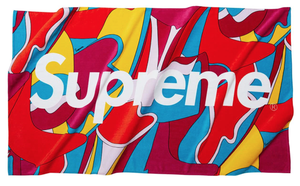 Supreme Abstract Beach Towel - Red