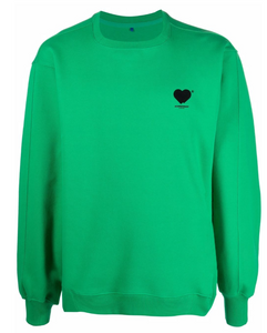 Ader Error Heart Logo Sweater - Green