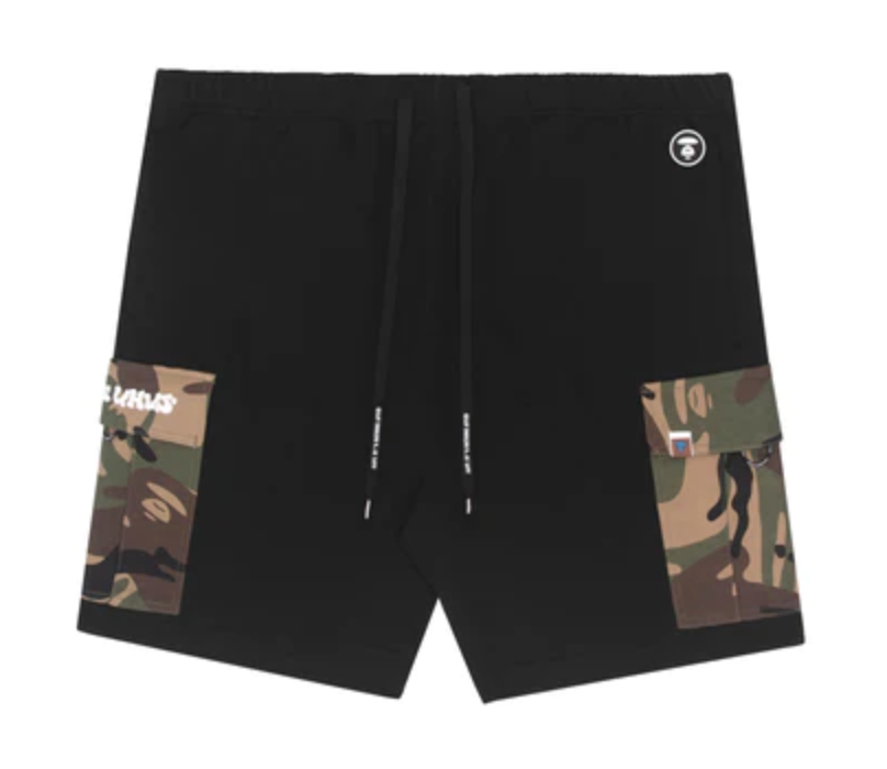 AAPE By A Bathing Ape Pockets Sweat Shorts - Black