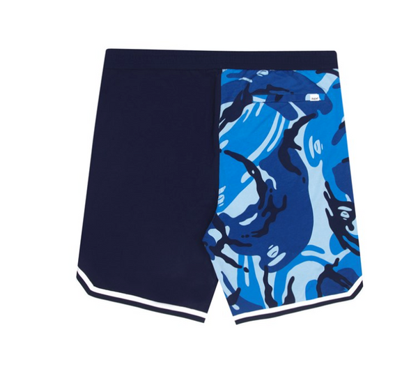 AAPE By A Bathing Ape Reversible Camo Shorts - Blue
