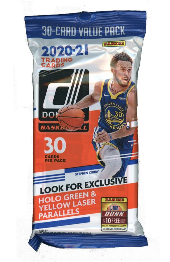 2020-2021 Panini Donruss Basketball 30 Card Value Pack