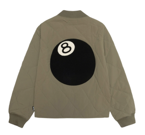 Stussy 8 Ball Quilted Liner Jacket - Olive