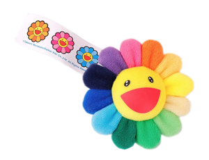 Takashi Murakami Flower Plush Pin - Rainbow
