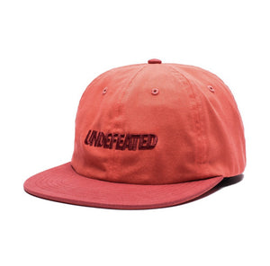 UNDEFEATED  Logo Cap - Red