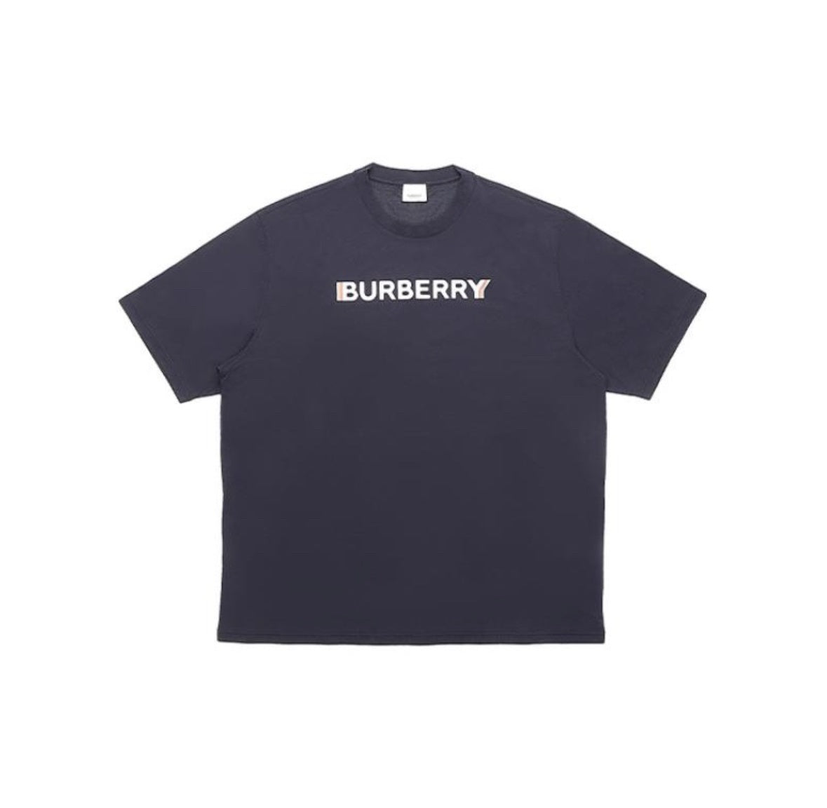 Burberry Printed Logo Shirt - Navy