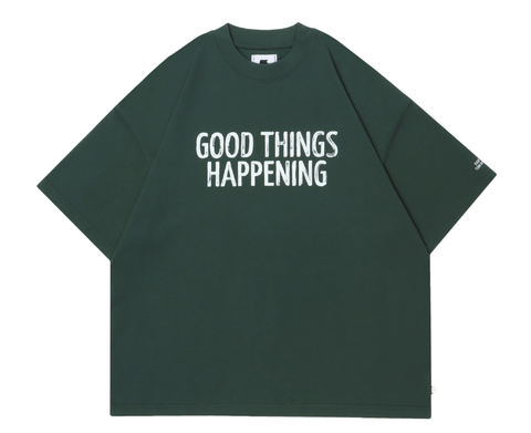 Unbent Good Things Happening logo Tee - Dark Green