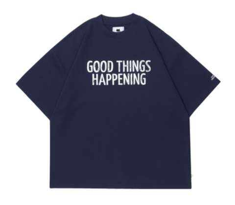 Unbent Good Things Happening Logo tee - Navy blue