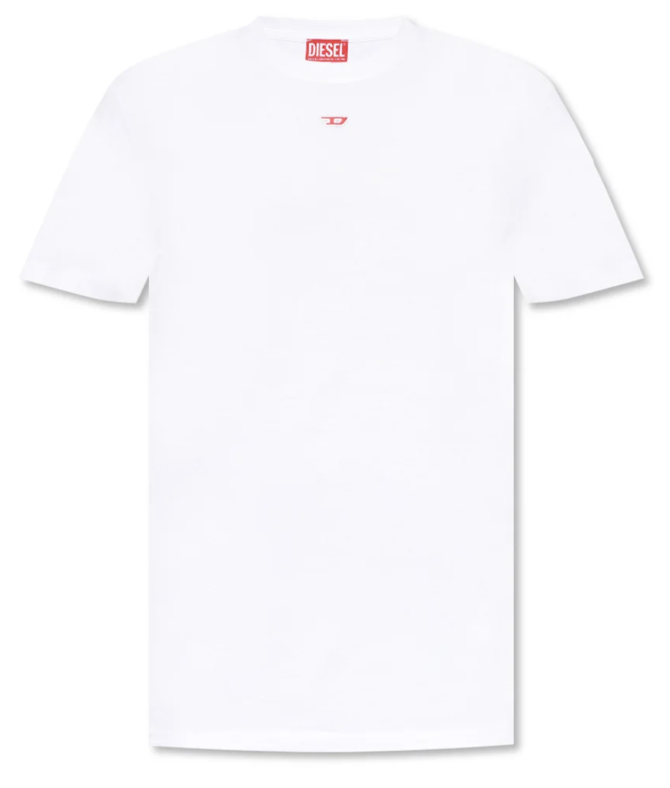 Diesel Logo Patch Crewneck T-Shirt - White