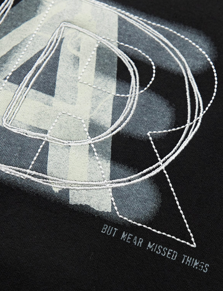 ADER ERROR Printed Embroidered Fleece-Back Cotton-Blend Jersey Sweatshirt  - Black
