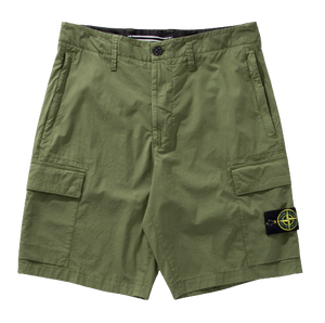 Stone Island Cotton Cargo Shorts - Green