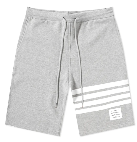 Thom Browne Engineered Stripe Sweat Short - Grey