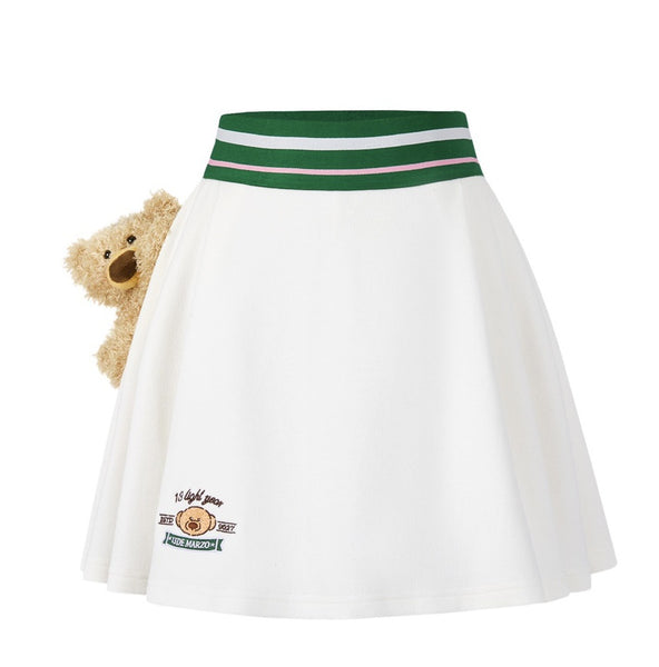 13DE MARZO Vintage Tennis Skirt - White