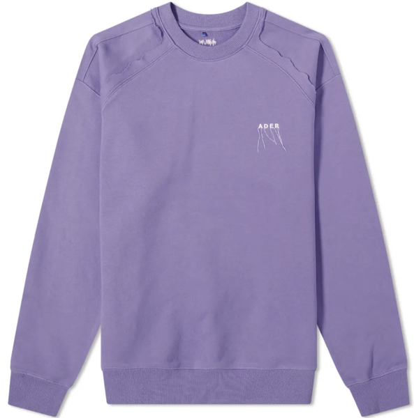 Ader Error Kaput Embroidered Seatshirt - Purple